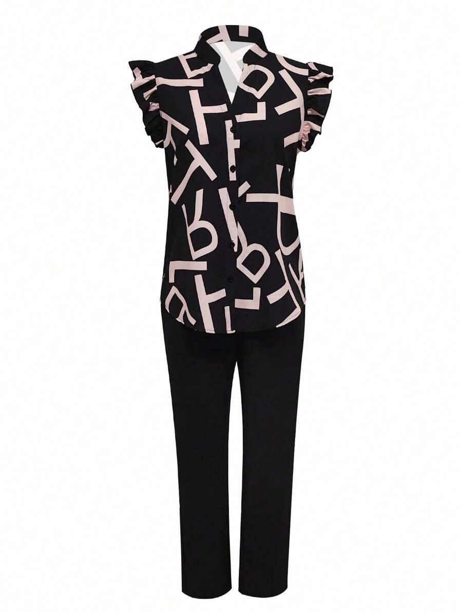 SHEIN BLUZKA SPODNIE KOMPLET S06__L