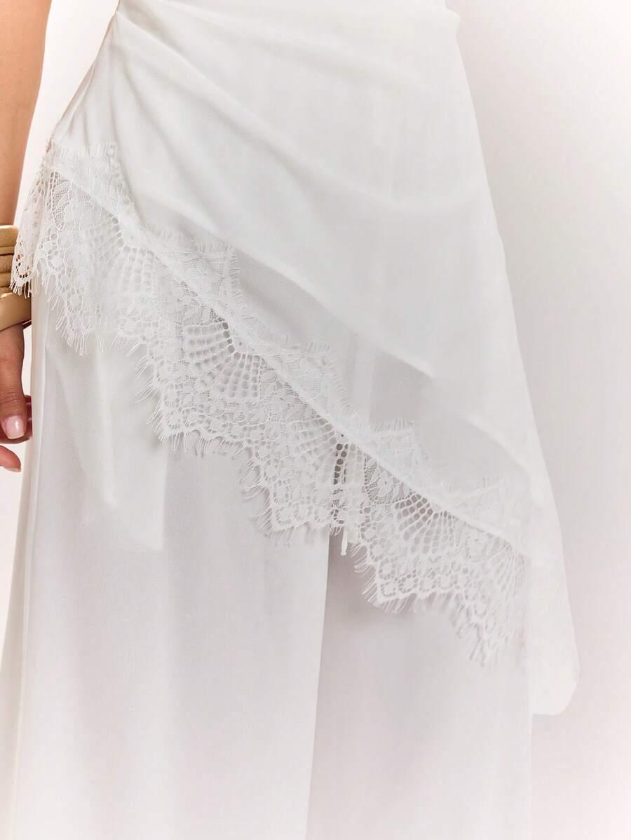 SHEIN BIAŁE SPODNIE CASUAL S09__L