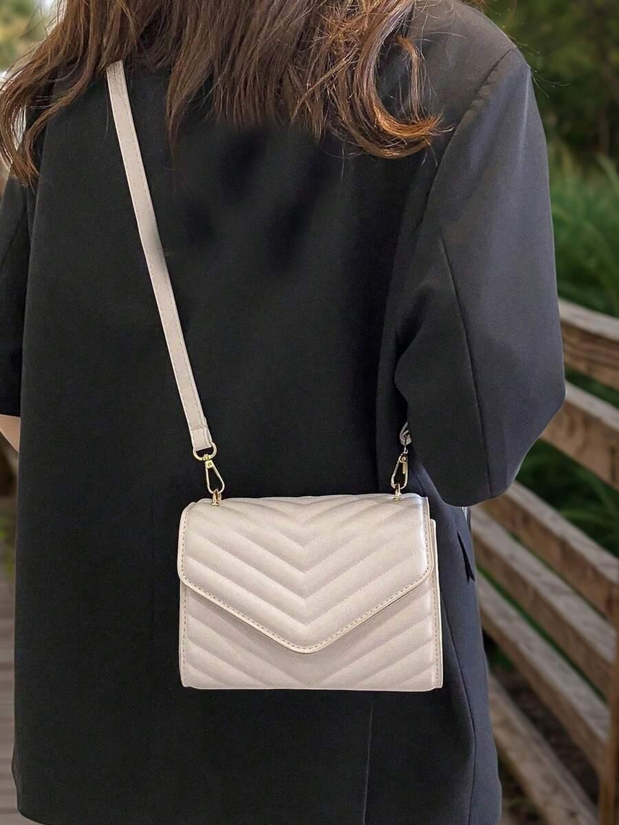 SHEIN BIAŁA TOREBKA NA RAMIĘ S07__19X5X15CM