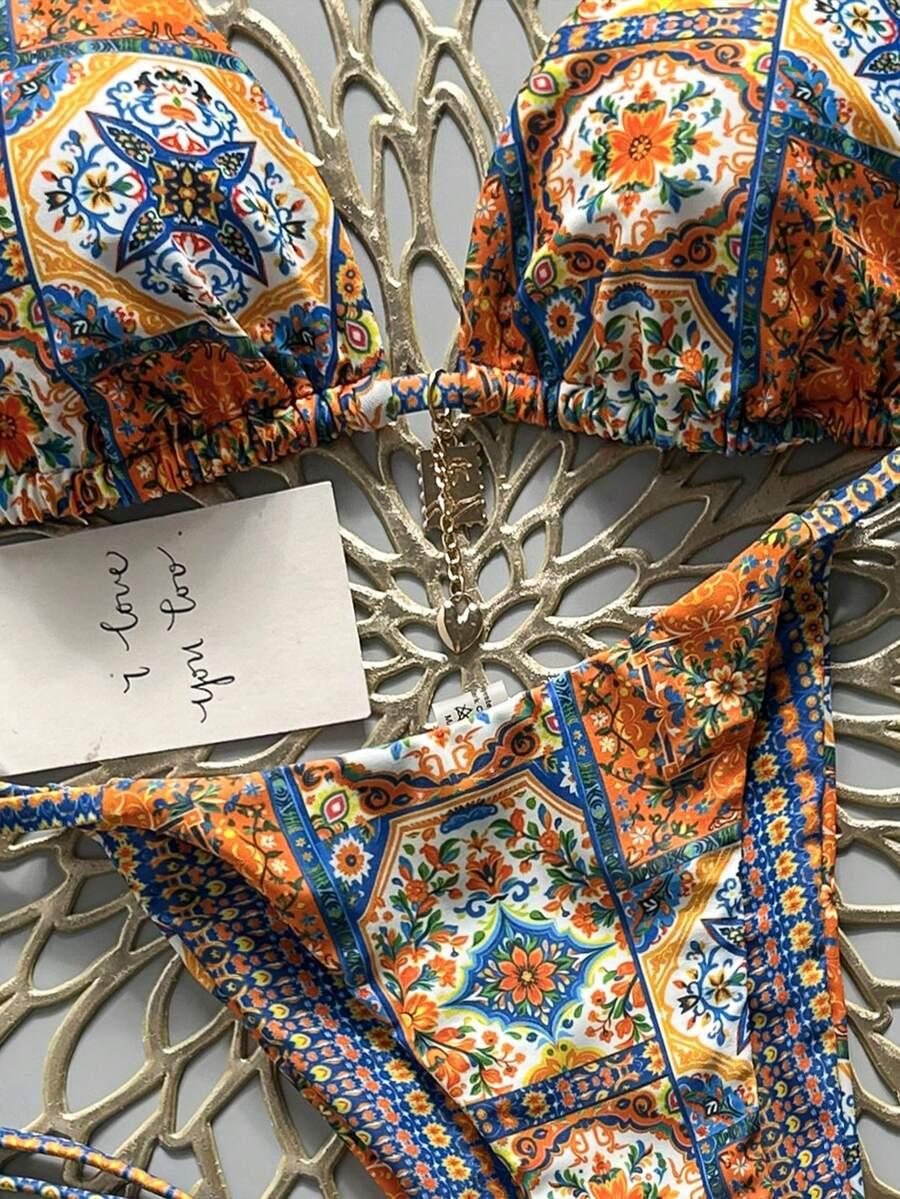 SHEIN DWUCZĘŚCIOWY STRÓJ KĄPIELOWY S06__S