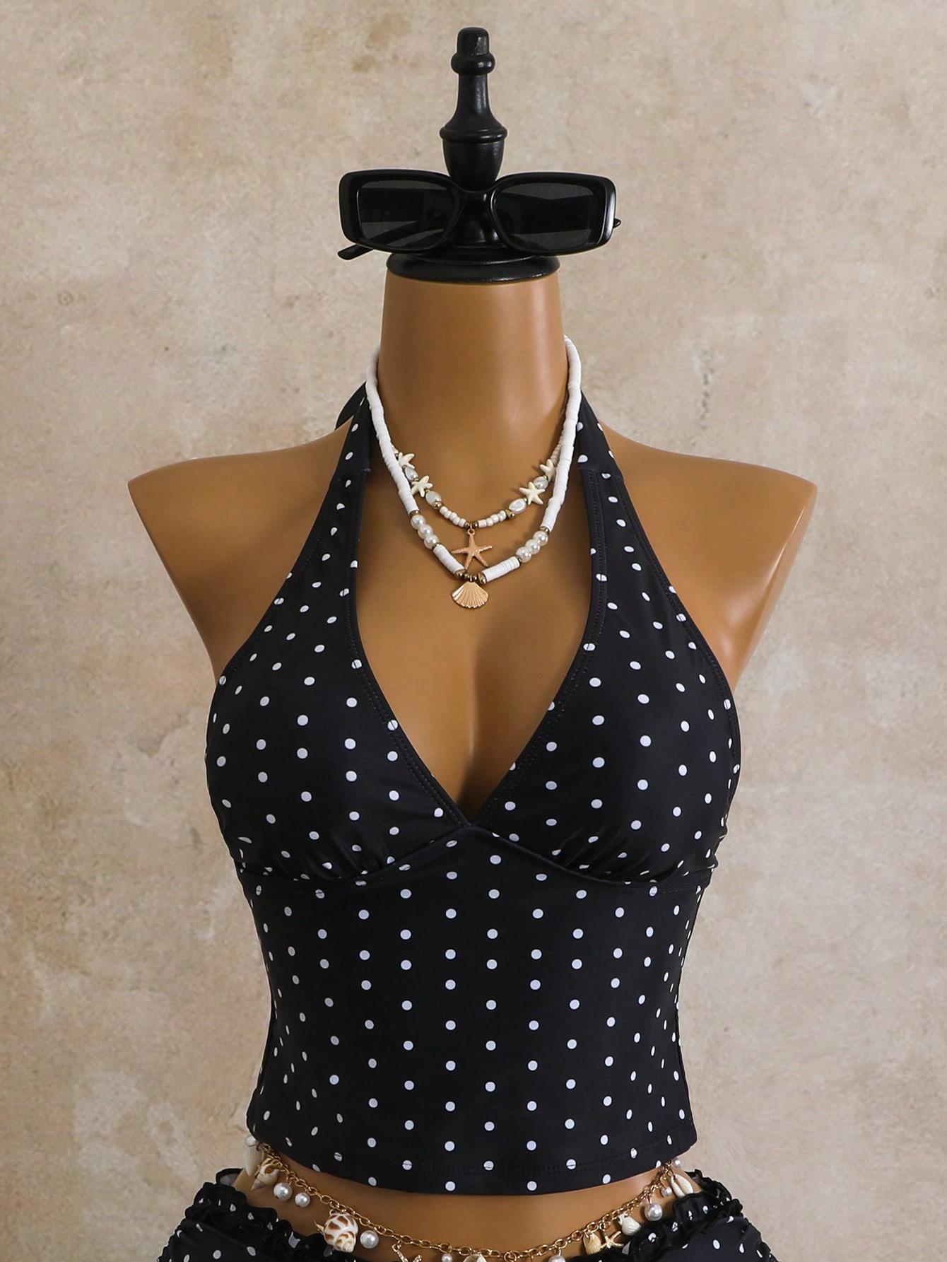SHEIN DWUCZĘŚCIOWY STRÓJ KĄPIELOWY S09__L