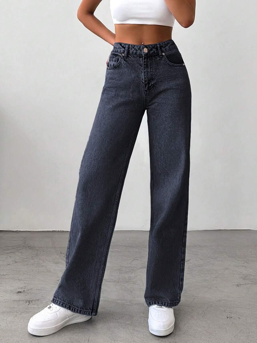 EURMUSE CZARNE SPODNIE JEANS S06__XS