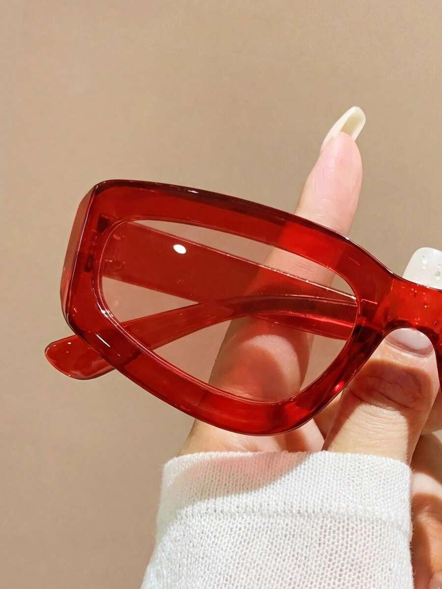 SHEIN CZERWONE OKULARY PRZECIWSŁONECZNE S07