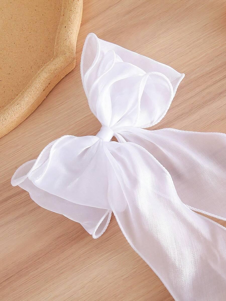 SHEIN BIAŁA SPINKA KOKARDA S07
