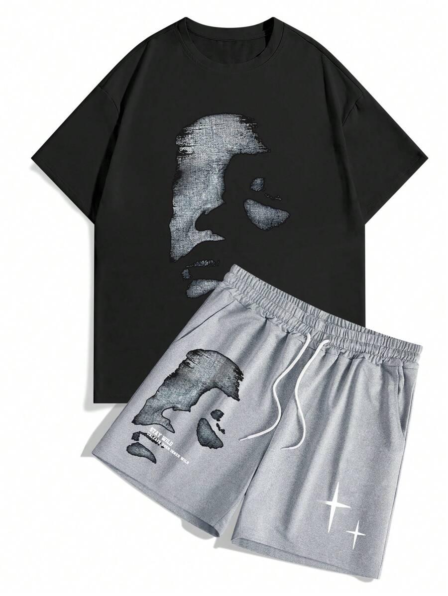 MANFINITY CZARNY T-SHIRT NARDUK S06__XXL