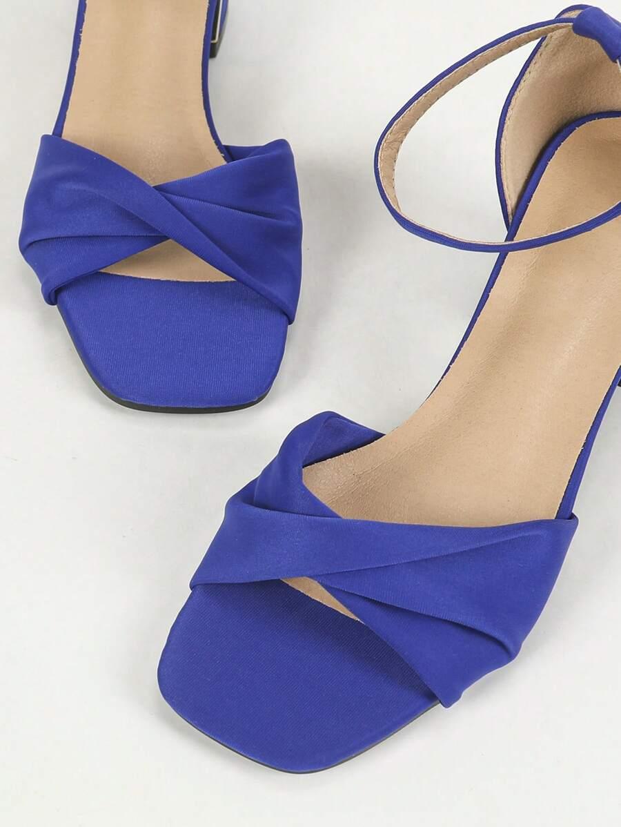 SHEIN NIEBIESKIE SANDAŁY NA OBCASIE S06__39