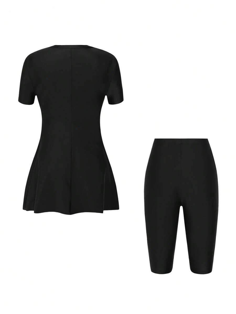 SHEIN DWUCZĘŚCIOWY STRÓJ KĄPIELOWY S09__L