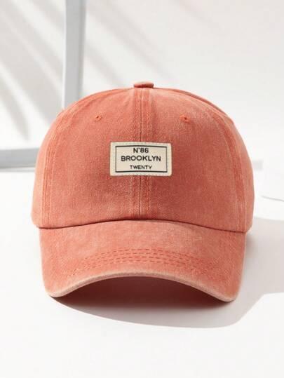 SHEIN POMARAŃCZOWA CZAPKA Z DASZKIEM S07