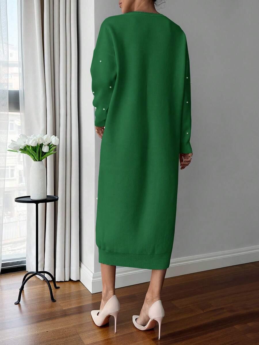 SHEIN ZIELONA MIDI SUKIENKA