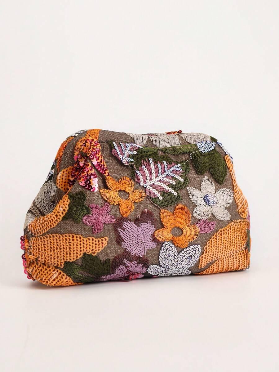 SHEIN TOREBKA WZÓR KWIATY S07__16X7X25