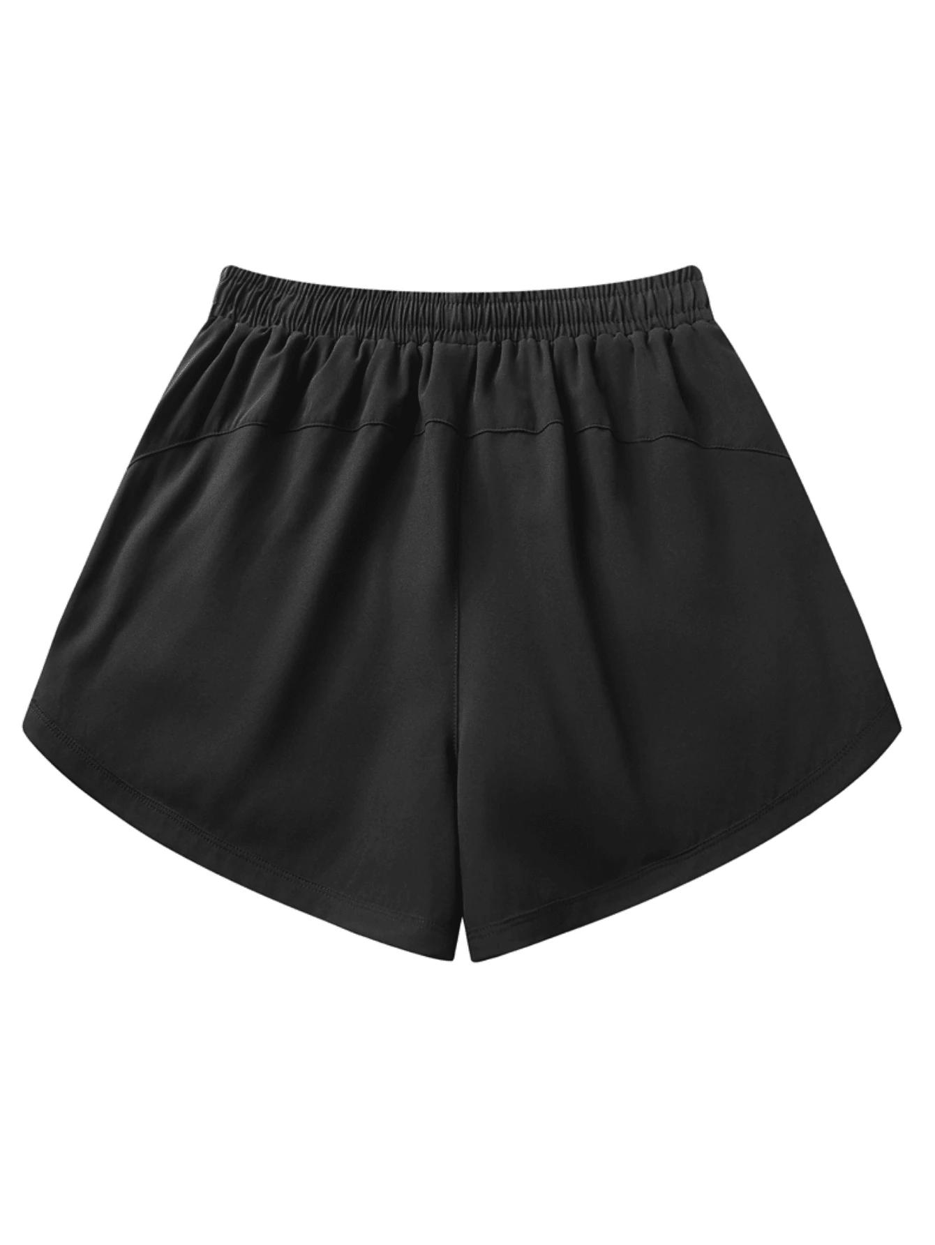 SHEIN CZARNE SPODENKI SPORTOWE S06__50