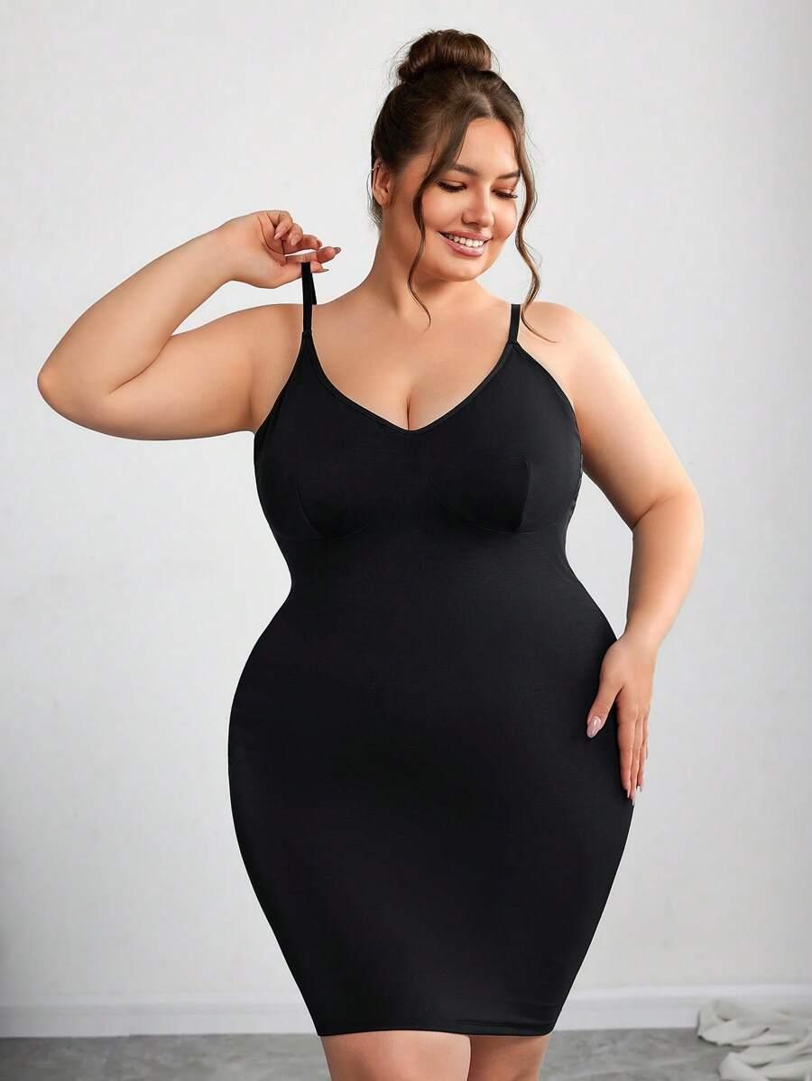 SHEIN CZARNA MODELUJĄCA SUKIENKA S06__8XL