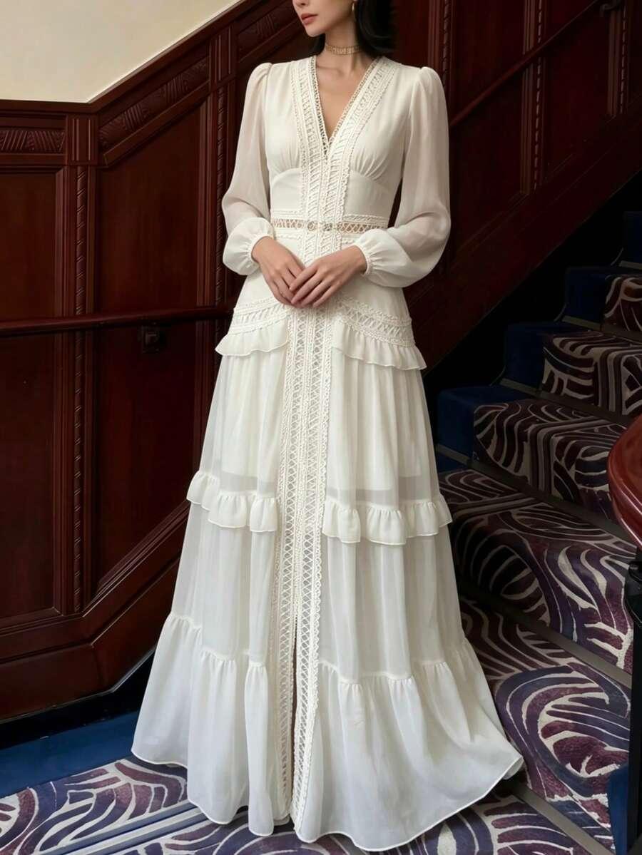 SHEIN BIAŁA SUKIENKA MAXI S06__S
