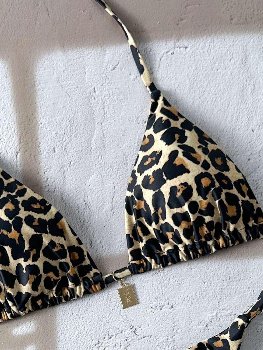 SHEIN DWUCZĘŚCIOWY STRÓJ KĄPIELOWY ANIMAL PRINT S09__S