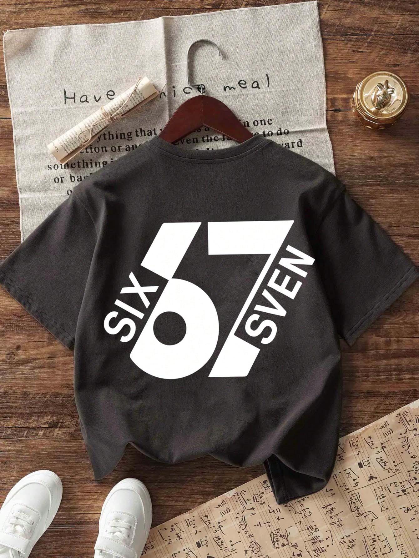 SHEIN SZARY T-SHIRT PRINT S06__122/128