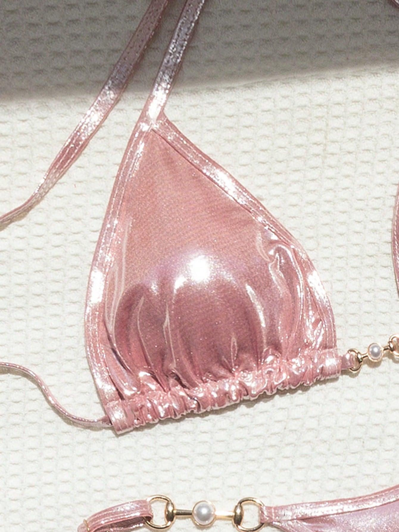 SHEIN DWUCZĘŚCIOWY STRÓJ KĄPIELOWY S09__M