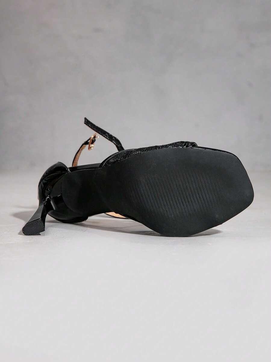 SHEIN CZARNE SANDAŁY OBCAS S06__41