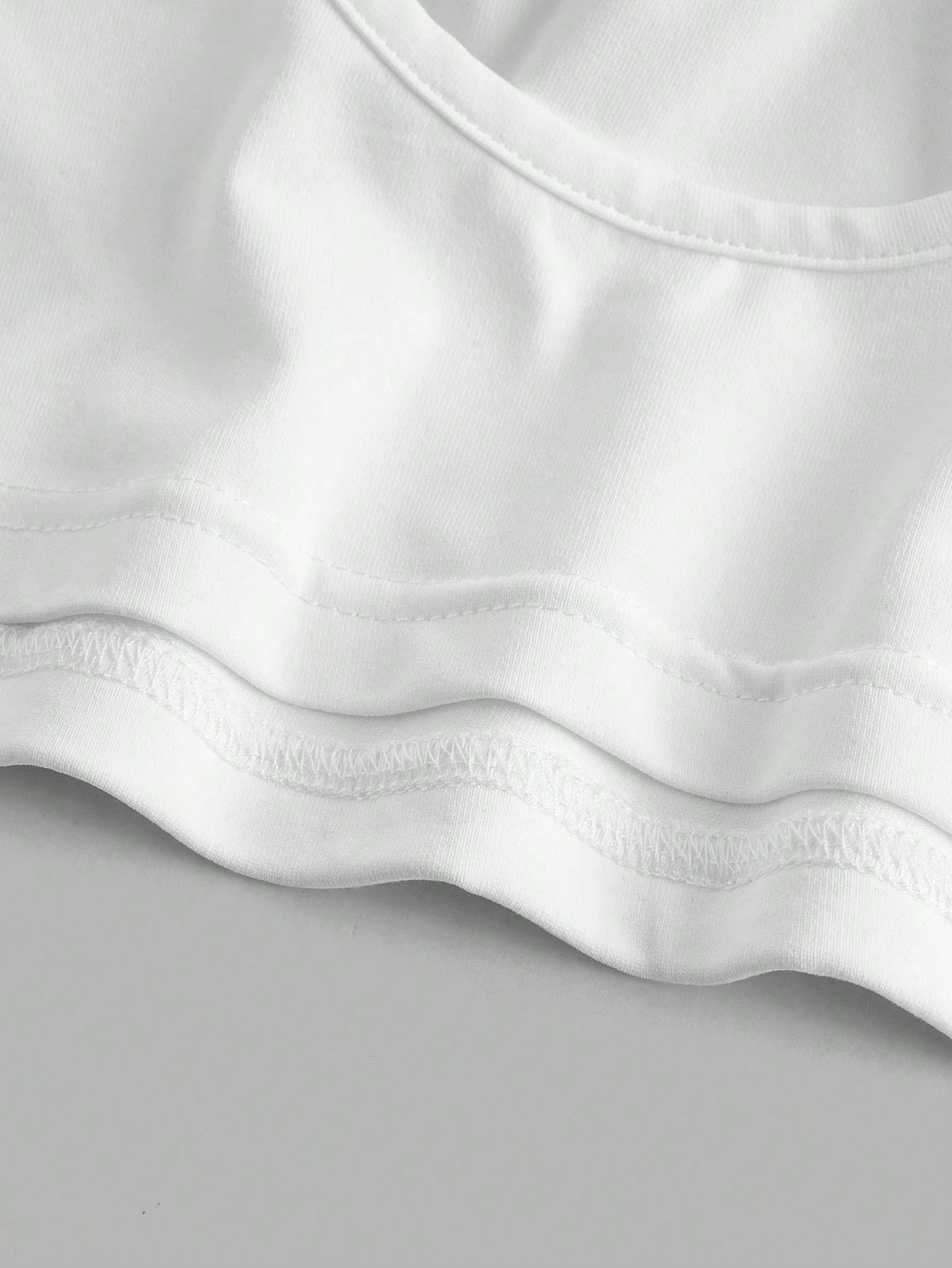 SHEIN BIAŁY TOP RAMIĄCZKA S06__XS