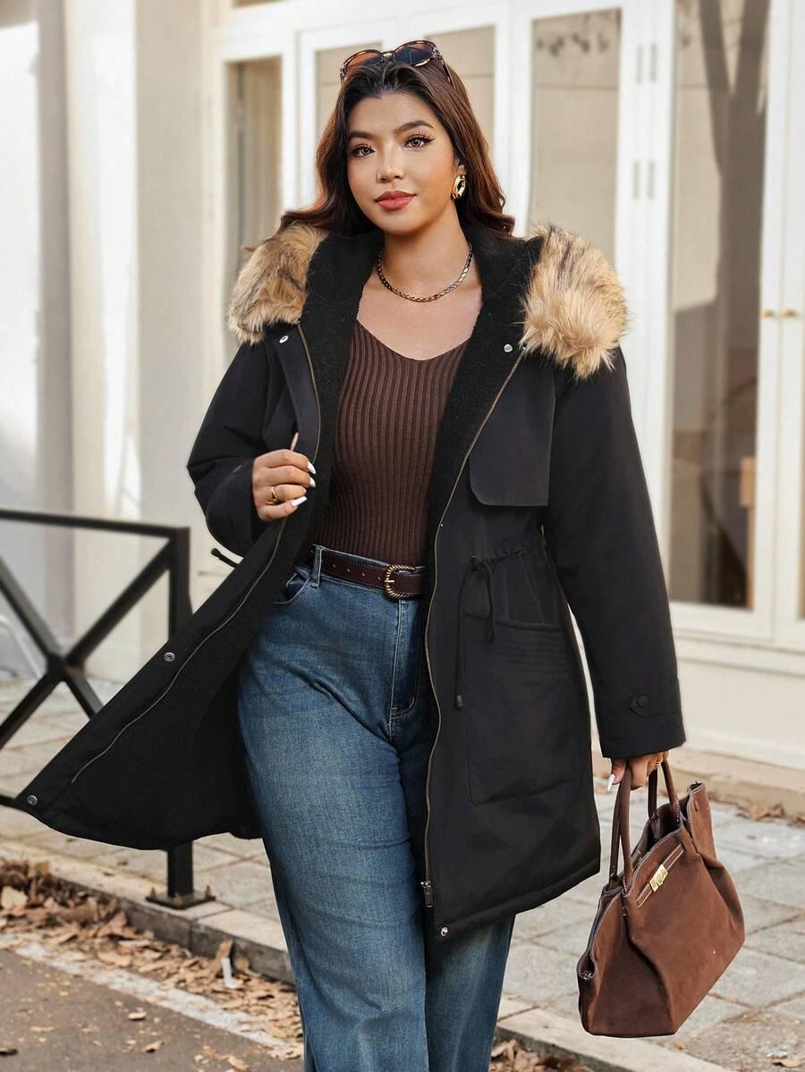 VIONELLE CZARNA KURTKA PARKA W01__52