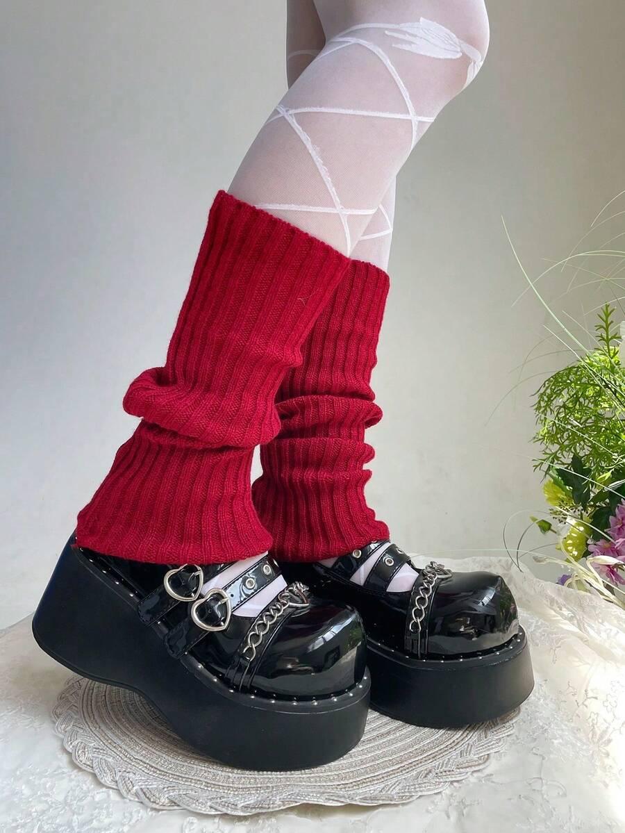 SHEIN CZARNE OCIEPLACZE NA NOGI W01