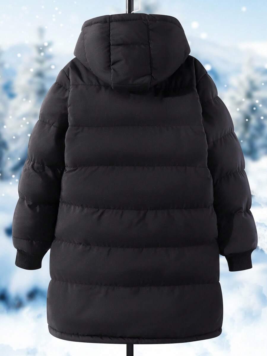 SHEIN CZARNA KURTKA Z KAPTUREM W01__116-122