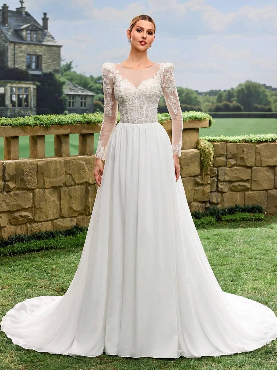 SHEIN BIAŁA SUKNIA ŚLUBNA S06__XS