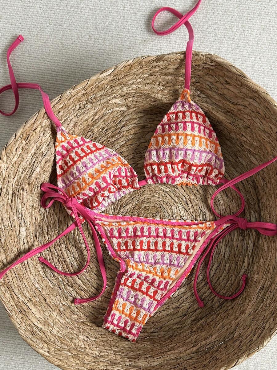 SHEIN DWUCZĘŚCIOWY STRÓJ KĄPIELOWY S09__M