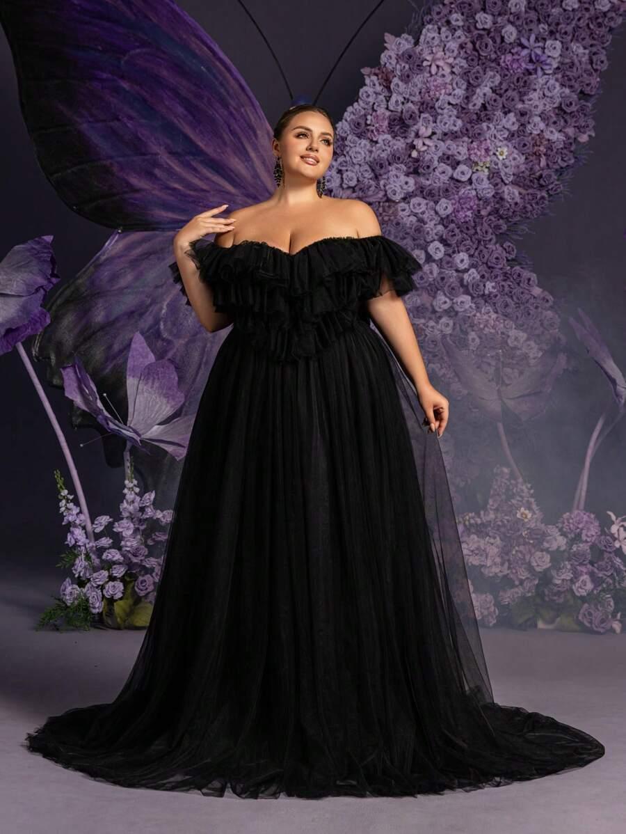 FAERIESTY CZARNA SUKIENKA MAXI S06__52