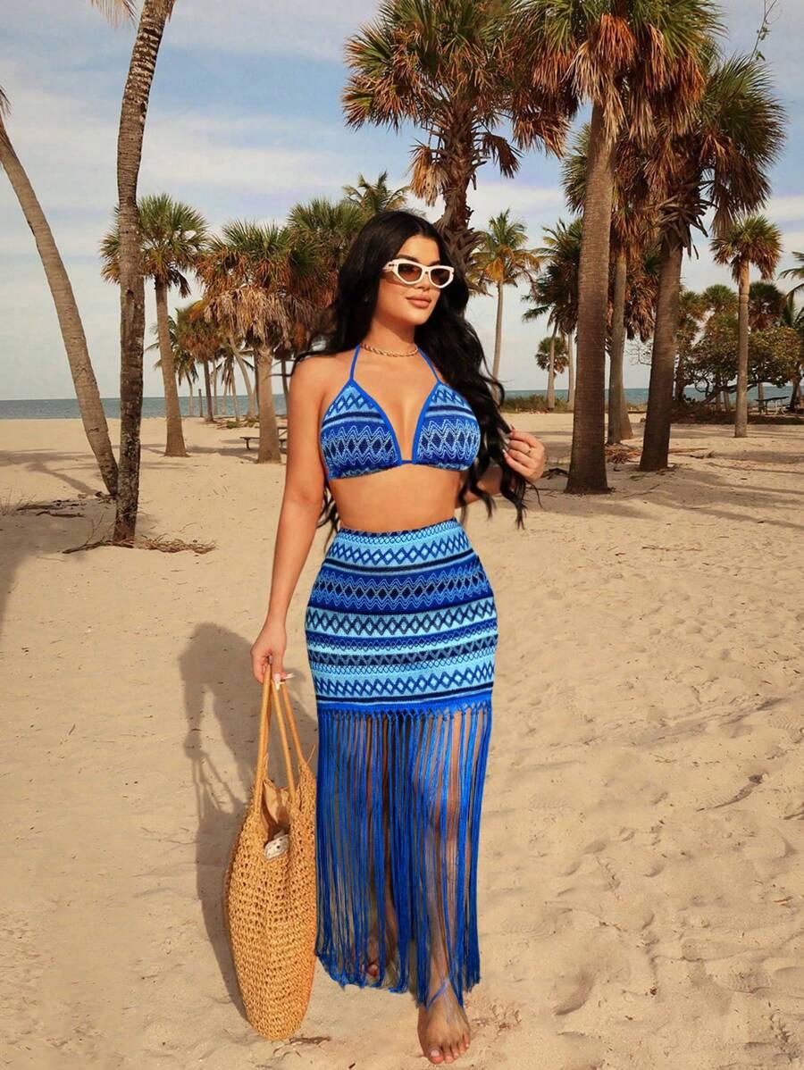 SHEIN NIEBIESKA GÓRA OD BIKINI S09__M