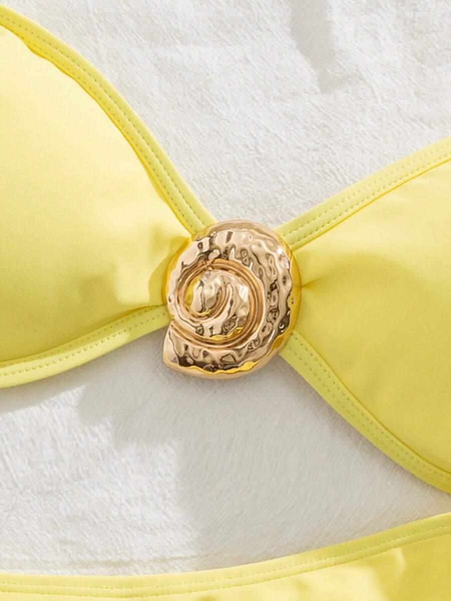 SHEIN DWUCZĘŚCIOWY STRÓJ KĄPIELOWY S09__M