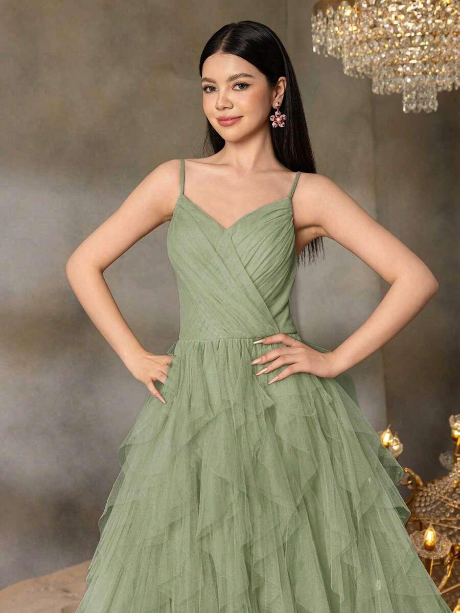 ALISA&LEO ZIELONA MAXI SUKIENKA S06__164/170