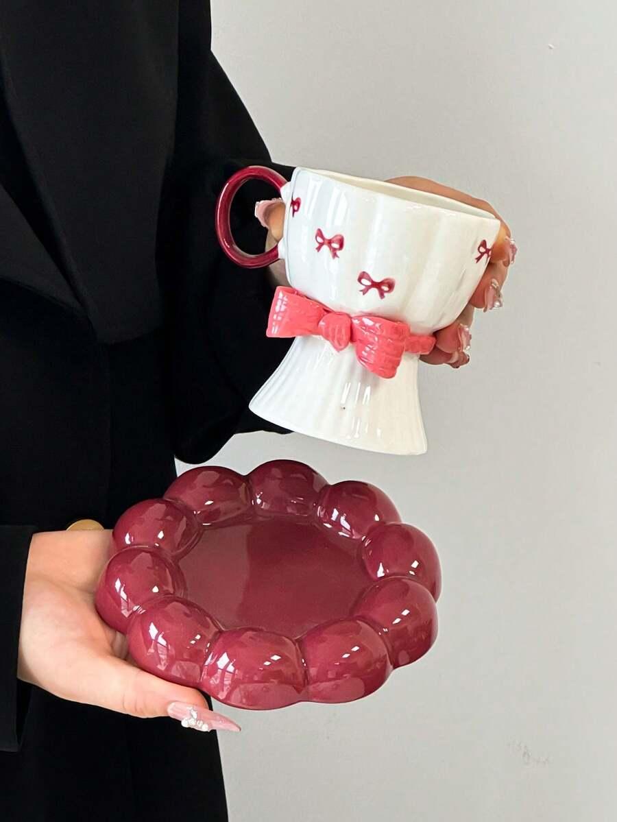 SHEIN CERAMICZNA FILIŻANKA ZE SPODKIEM S07
