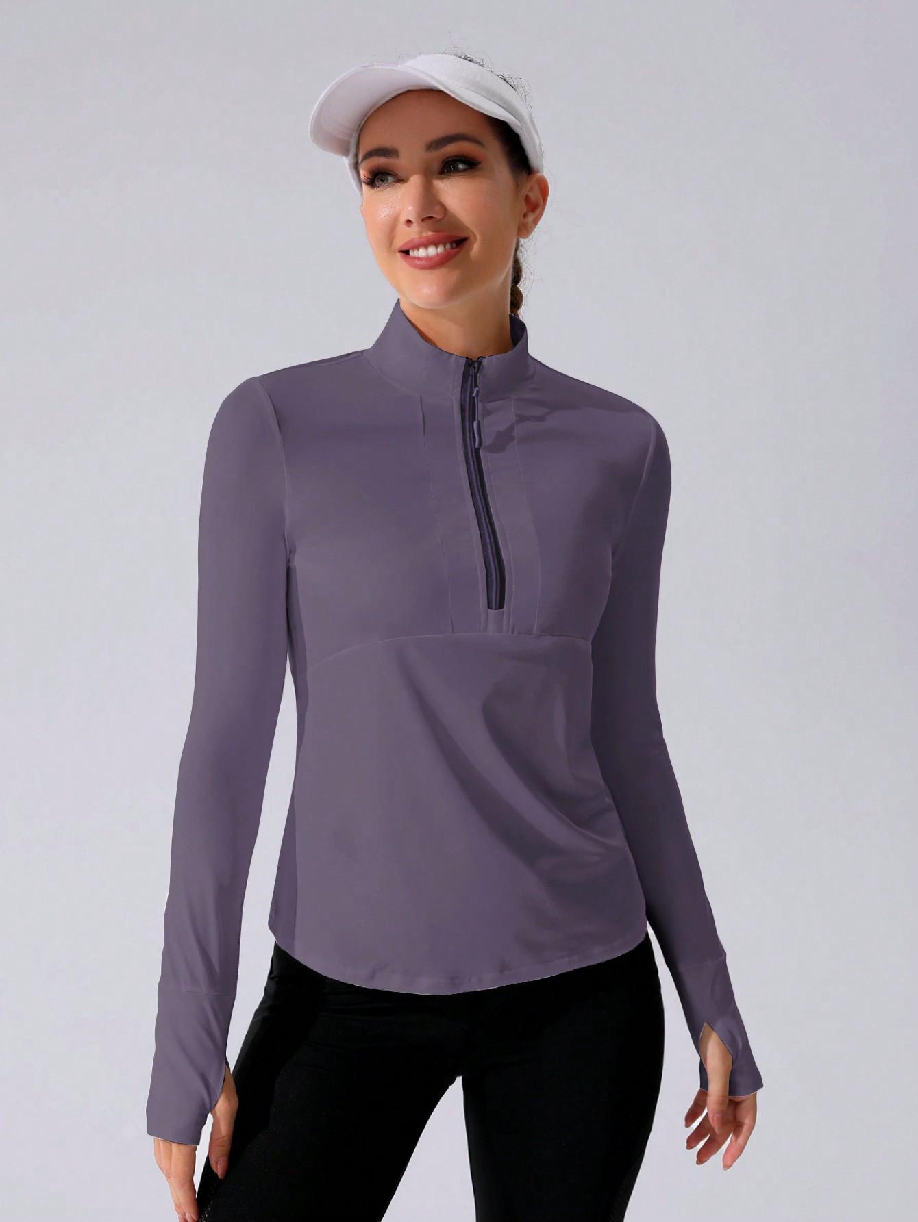 SHEIN-PLAYWRIGHT FIOLETOWA BLUZA SPORTOWA S06__M