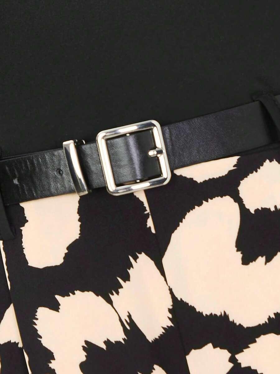 SHEIN KOMBINEZON ZWIERZĘCY PRINT PASEK S06__134-140