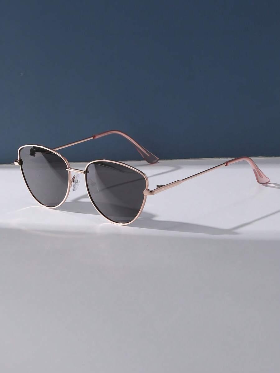 SHEIN SREBRNE OKULARY PRZECIWSŁONECZNE S07