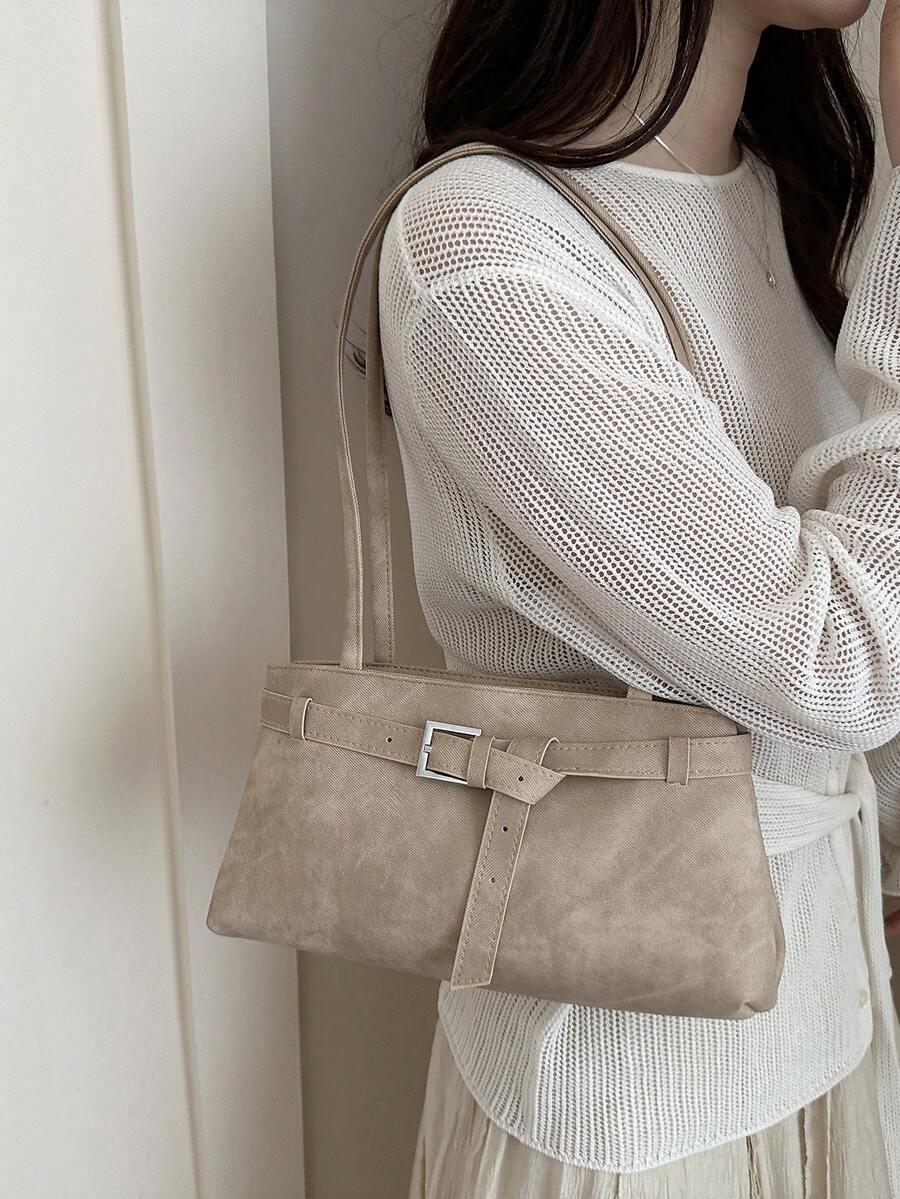 SHEIN BEŻOWA TOREBKA NA RAMIĘ S07__36X13