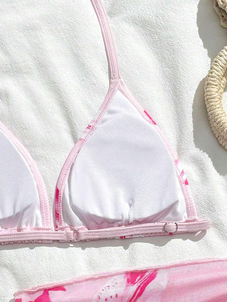 SHEIN DWUCZĘŚCIOWY STRÓJ KĄPIELOWY PAREO S09__162-166