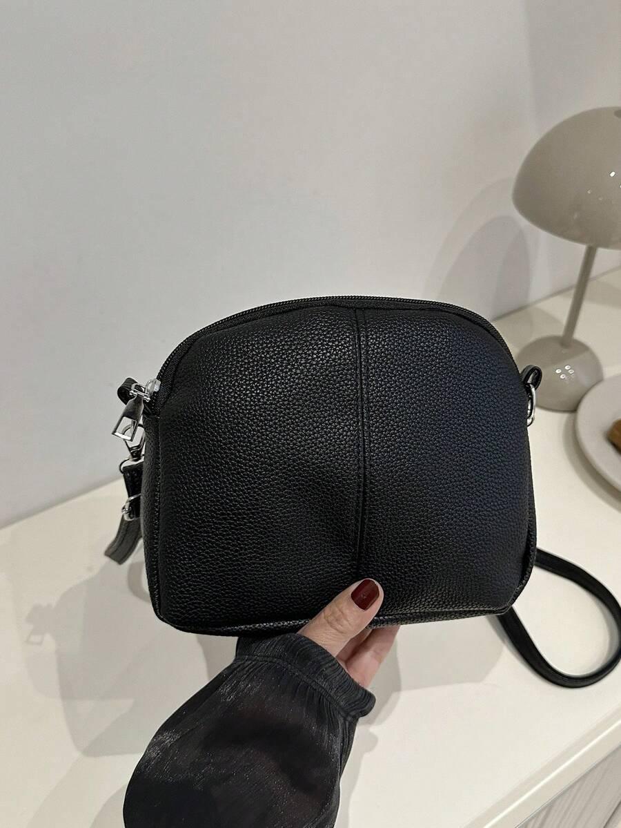 SHEIN CZARNA TOREBKA IMITACJA SKÓRY S07__21X7X17