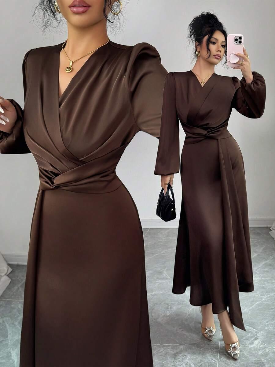 SHEIN SUKIENKA DŁUGI RĘKAW S06__L