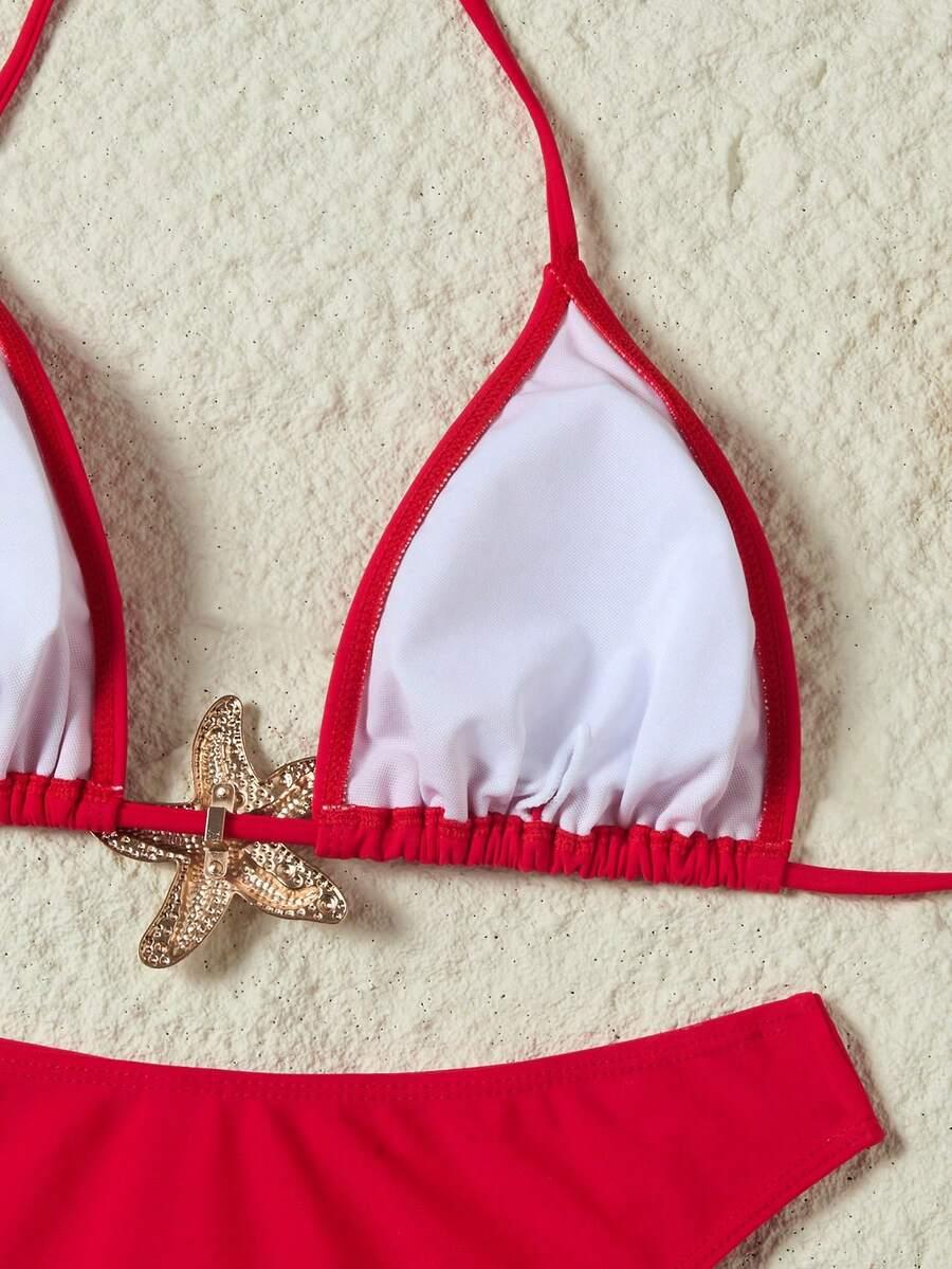 SHEIN TRZYCZĘŚCIOWY STRÓJ KĄPIELOWY S09__S