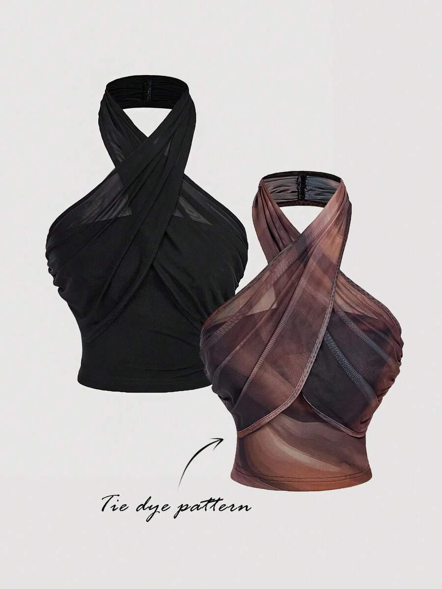 SHEIN TOP ODKRYTE PLECY 2-PACK S06__XS