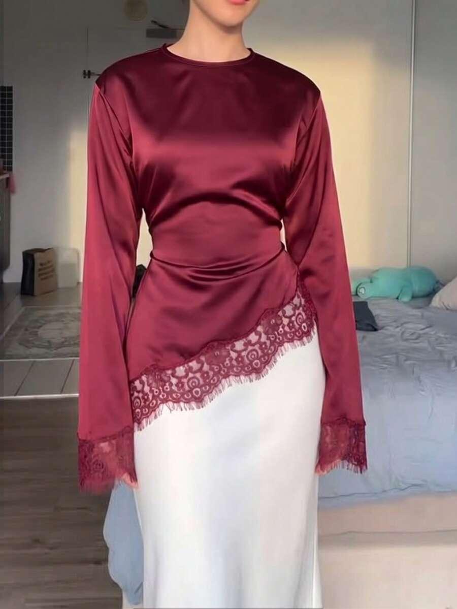 SHEIN BLUZKA DŁUGI RĘKAW S06__L