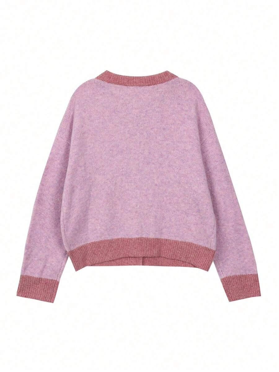 SHEIN SWETER OZDOBNE GUZIKI KONTRAST S06__48