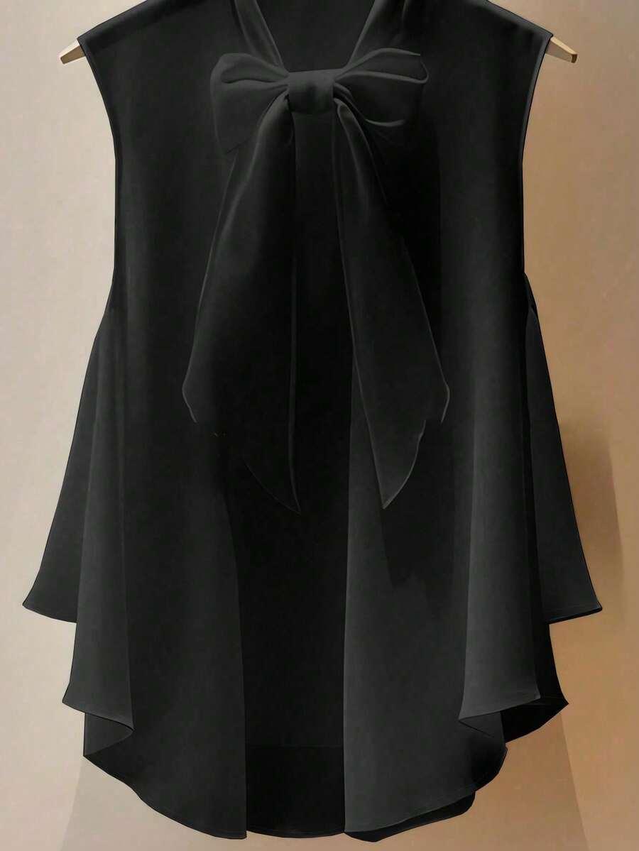 SHEIN CZARNY TOP BEZ RĘKAWÓW S06__46