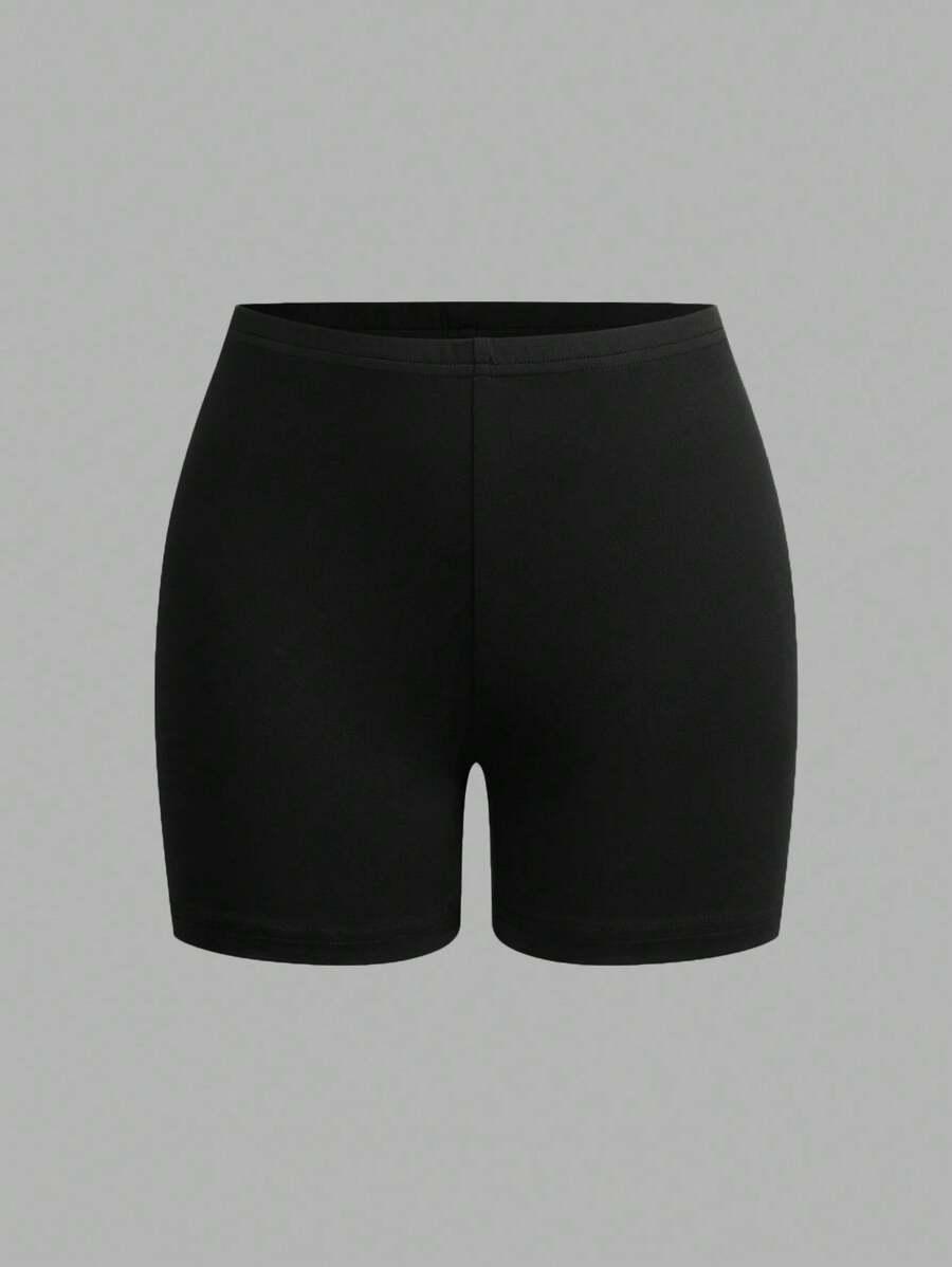 SHEIN CZARNE KRÓTKIE SPODENKI 4-PACK S06__XL
