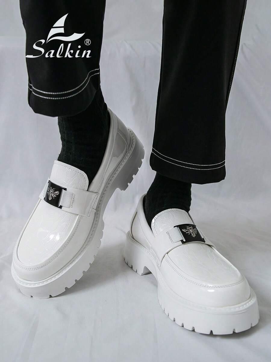 SALKIN BIAŁE MOKASYNY ZDOBIENIA S06__43