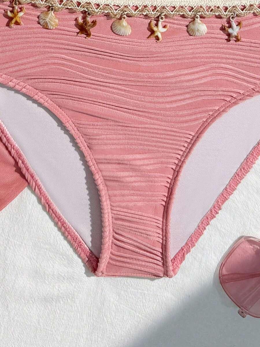 SHEIN TRZYCZĘŚCIOWY STRÓJ KĄPIELOWY S09__140-146