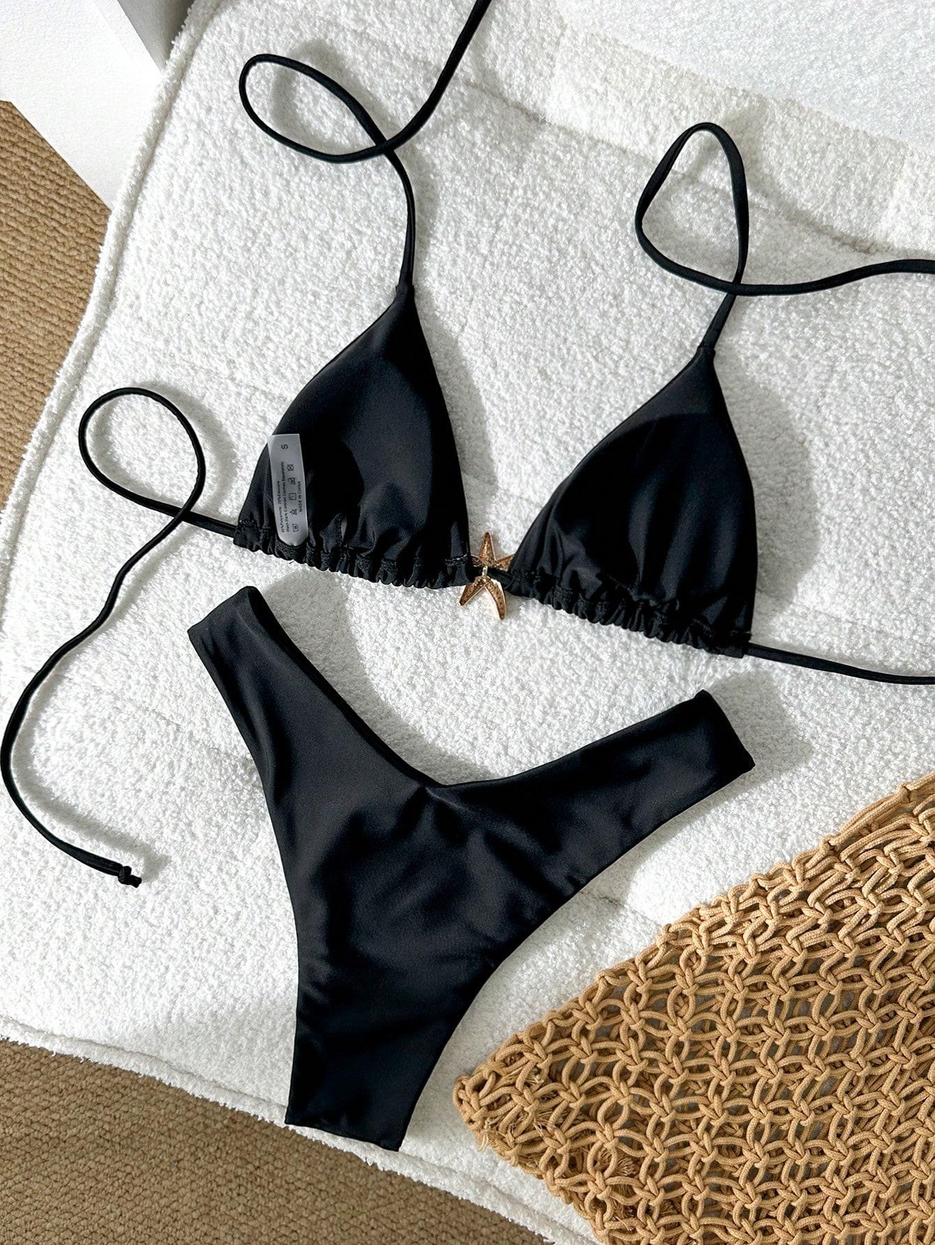 SHEIN DWUCZĘŚCIOWY STRÓJ KĄPIELOWY S09__L