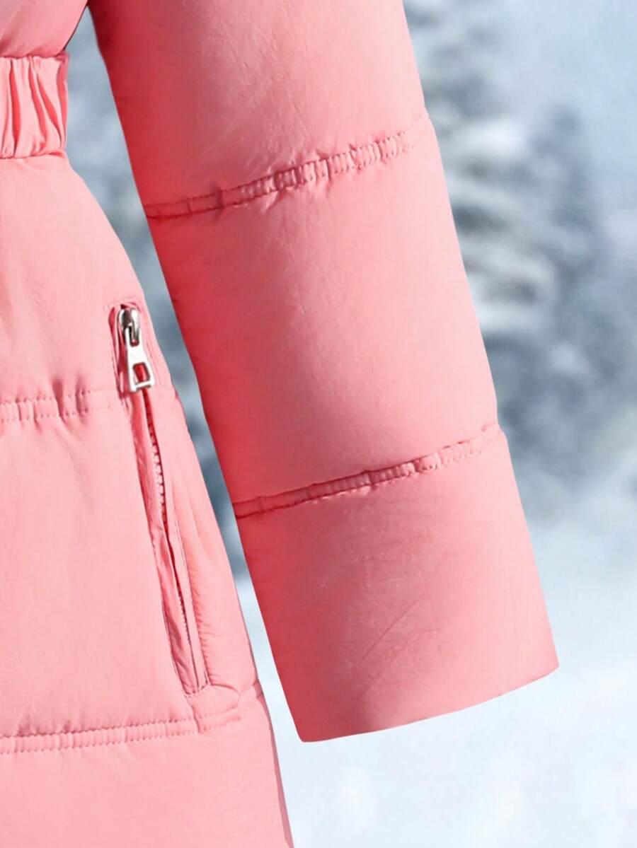 SHEIN RÓŻOWA PIKOWANA KURTKA W01__140-146