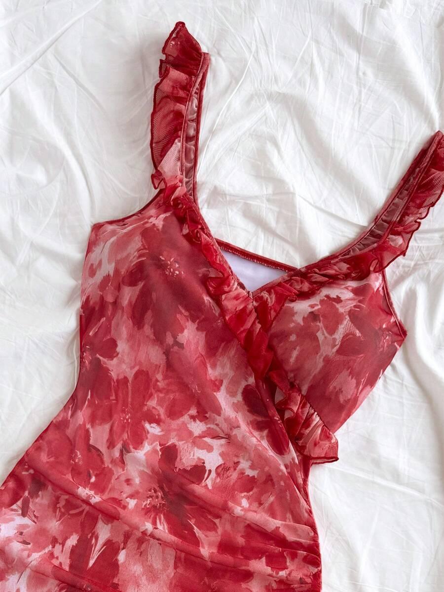 SHEIN MINI SUKIENKA KWIATY S06__S